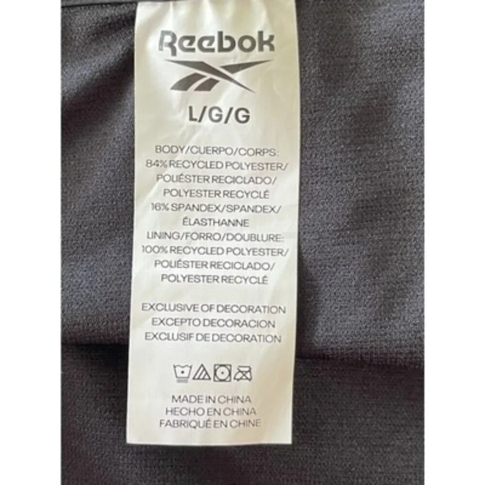 Reebok Women's Black Mesh-Side Hipster Bikini Bottoms Size L NWT $46 - Picture 6 of 6